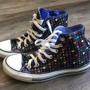 PRIDE Rainbow Hearts Converse Chuck Taylor’s